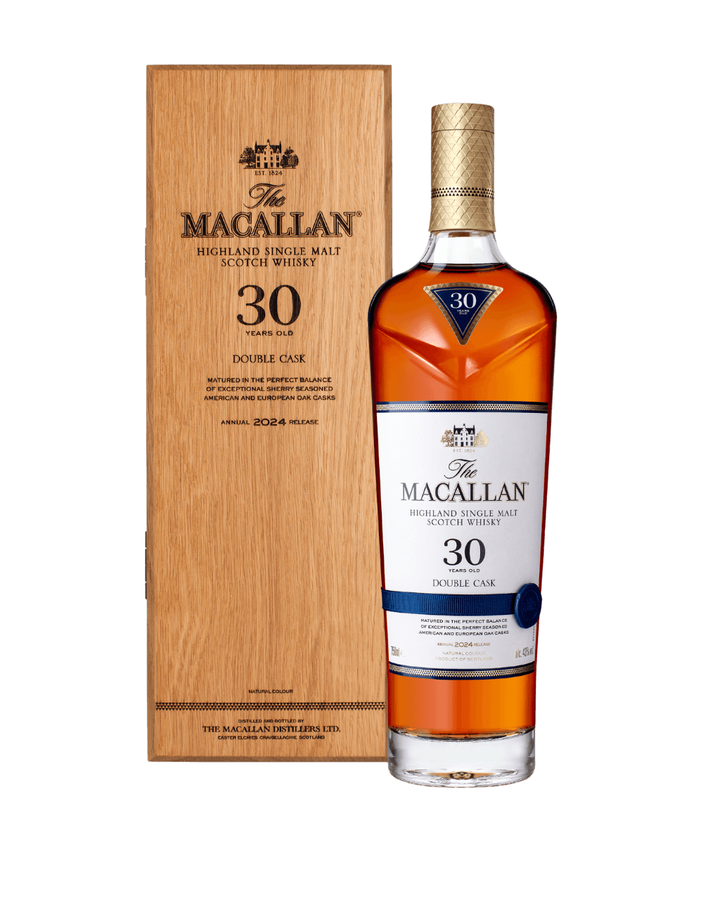 THE MACALLAN DOUBLE CASK 30 YEARS OLD SINGLE MALT WHISKY 2024 RELEASE