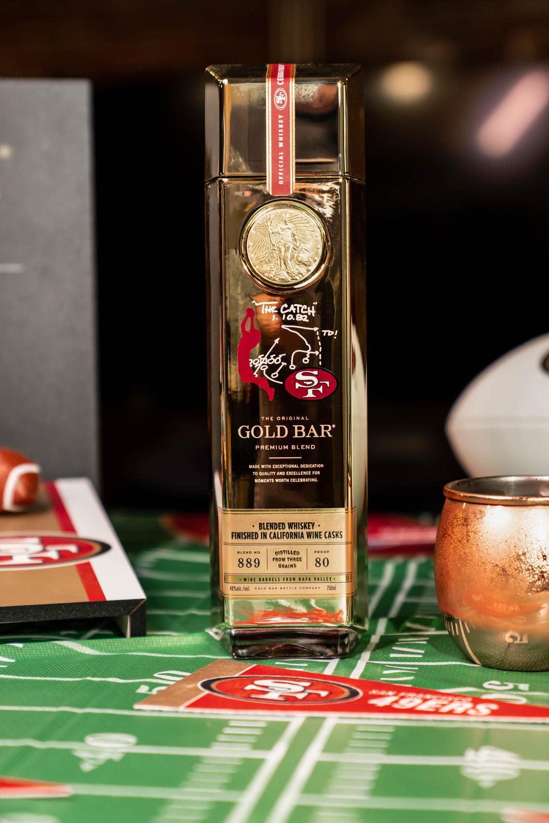 GOLD BAR® WHISKEY 49ERS 'THE CATCH' LIMITED EDITION