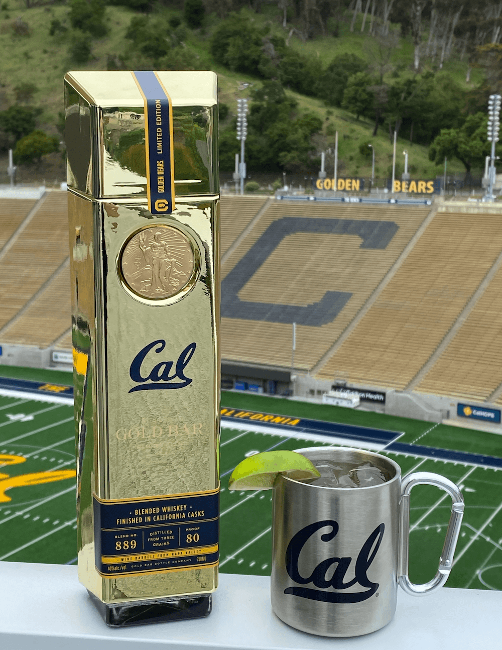 GOLD BAR® WHISKEY CAL GOLDEN BEARS LIMITED EDITION