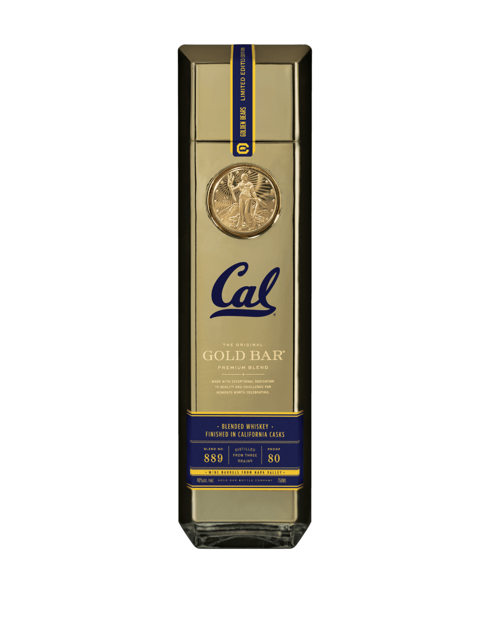 GOLD BAR® WHISKEY CAL GOLDEN BEARS LIMITED EDITION