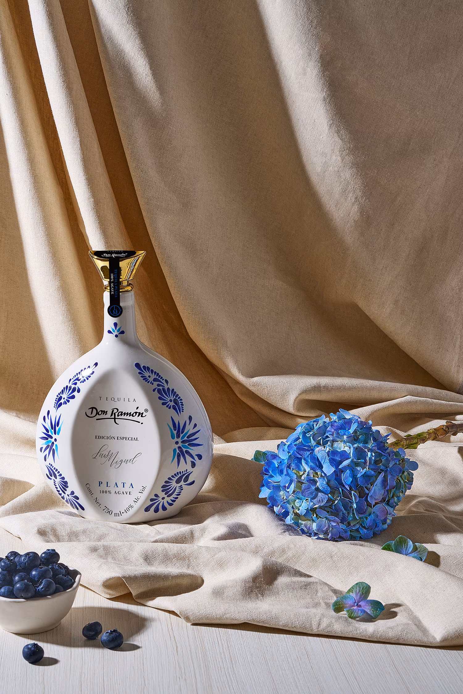 TEQUILA DON RAMÓN SILVER LUIS MIGUEL SPECIAL EDITION CERAMIC COLLECTION
