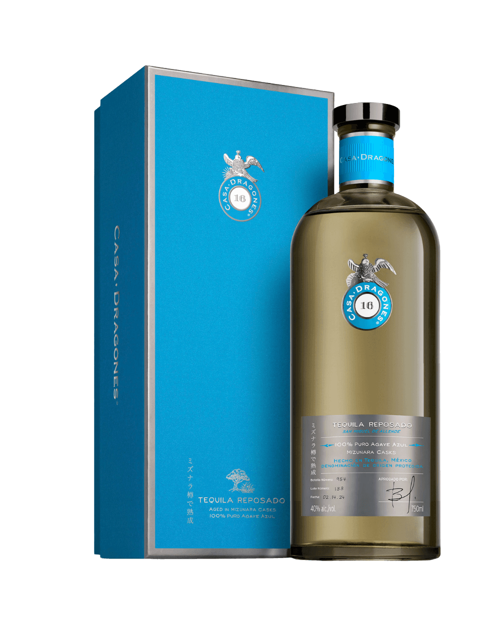 TEQUILA CASA DRAGONES REPOSADO MIZUNARA