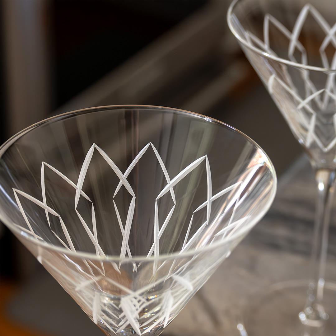 ROLF GLASS MID-CENTURY MODERN MARTINI COCKTAIL GLASS