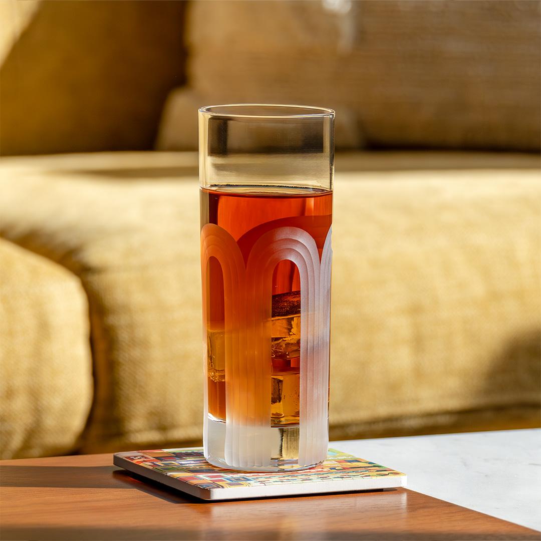 ROLF GLASS MID-CENTURY MODERN HIGHBALL COLLINS GLASS