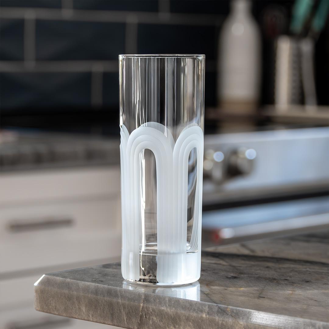ROLF GLASS MID-CENTURY MODERN HIGHBALL COLLINS GLASS