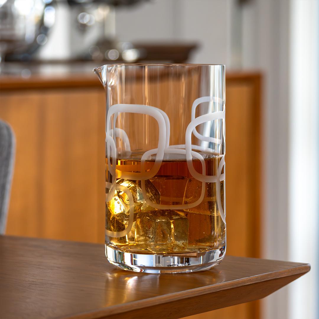 ROLF GLASS MID-CENTURY MODERN COCKTAIL MIXING GLASS