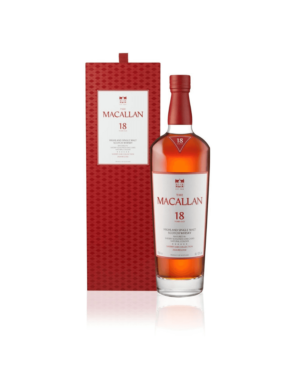THE MACALLAN SHERRY OAK 18 YEARS OLD SINGLE MALT WHISKY 2026 RELEASE