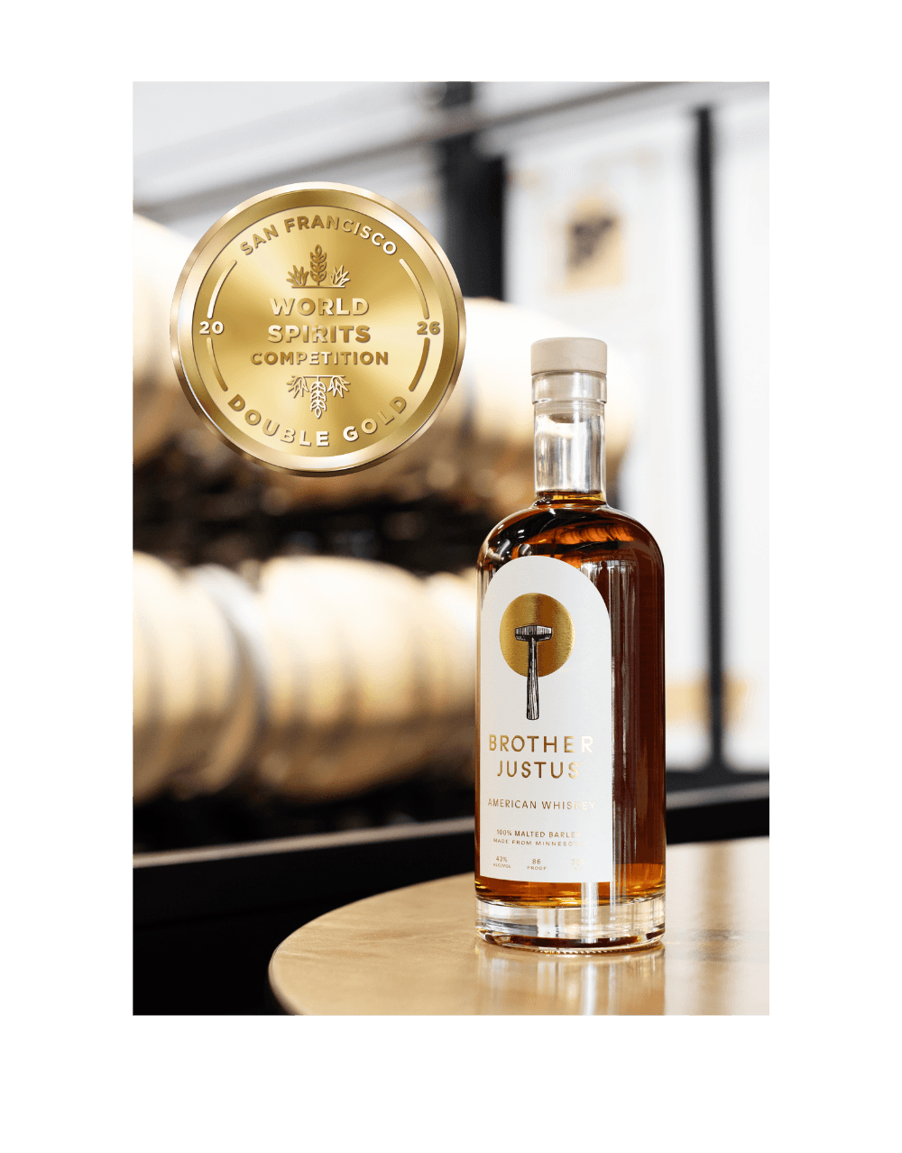 BROTHER JUSTUS AMERICAN WHISKEY