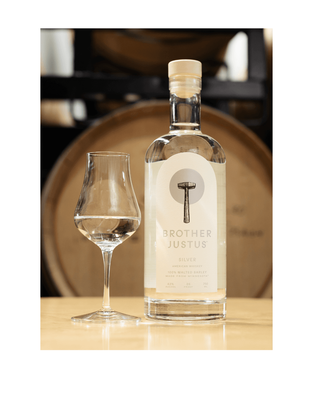 BROTHER JUSTUS SILVER AMERICAN SINGLE MALT WHISKEY
