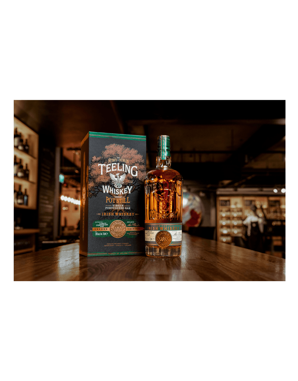 TEELING WONDERS OF WOOD SINGLE POT STILL IRISH WHISKEY VIRGIN PORTUGUESE OAK FINISH