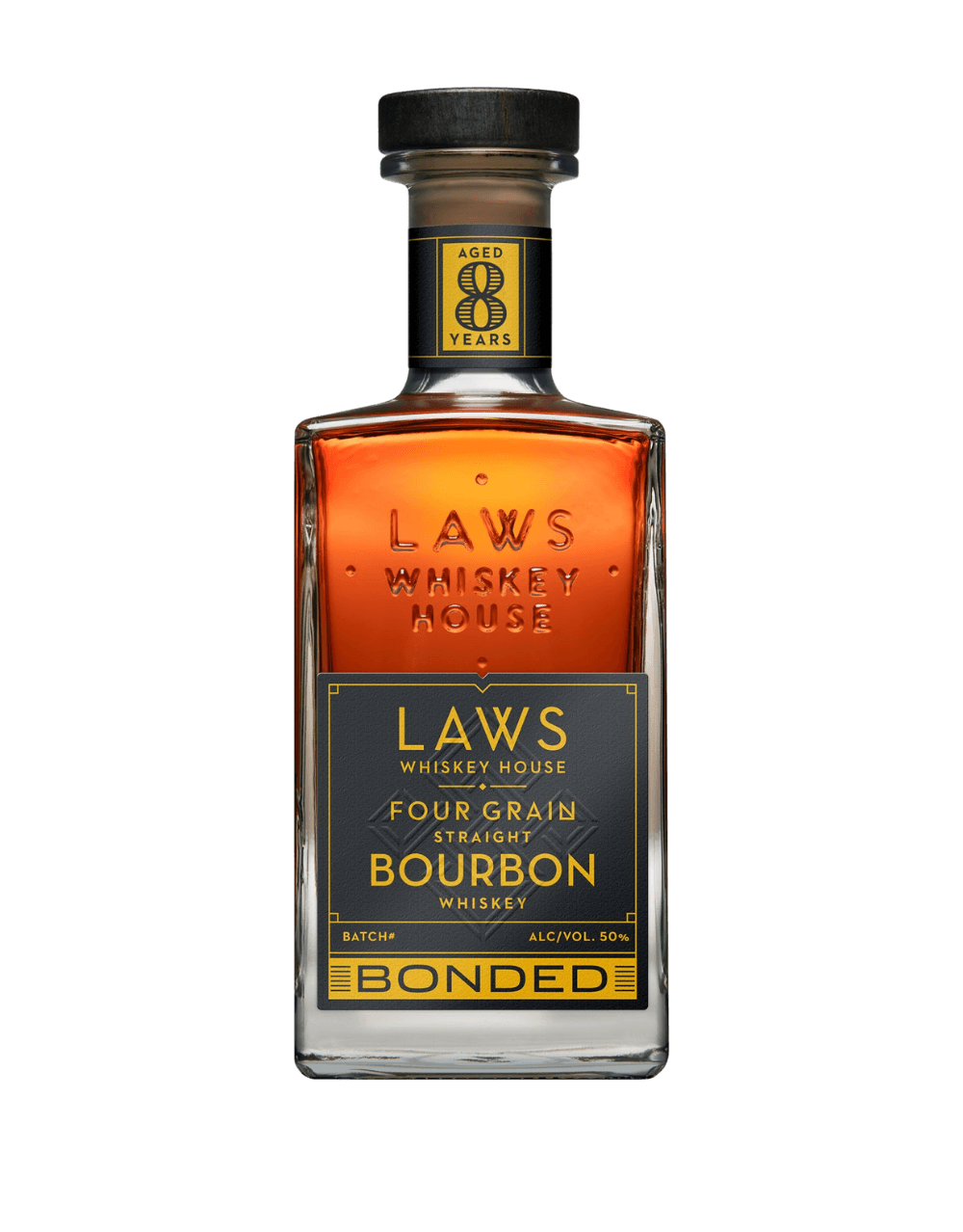 LAWS FOUR GRAIN STRAIGHT BOURBON BOTTLED IN BOND 8 YEAR