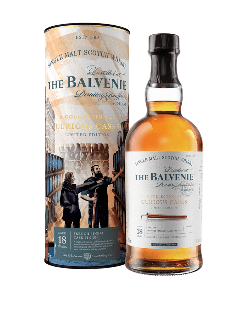 THE BALVENIE FRENCH PINEAU AGED 18 YEAR SINGLE MALT SCOTCH WHISKY