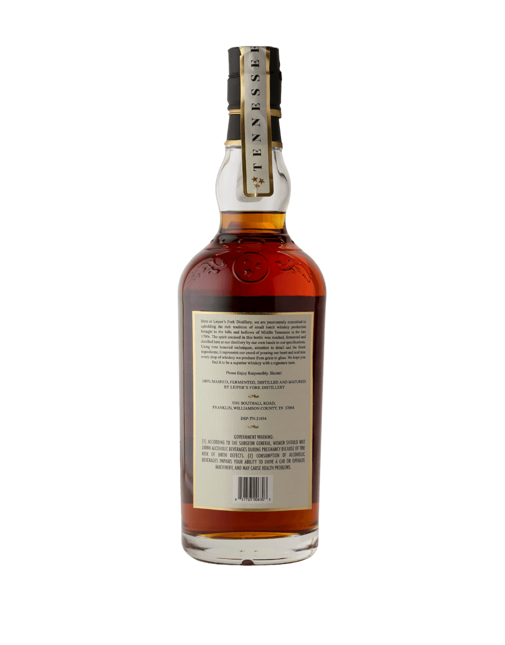 LEIPER'S FORK BOTTLE IN BOND BOURBON