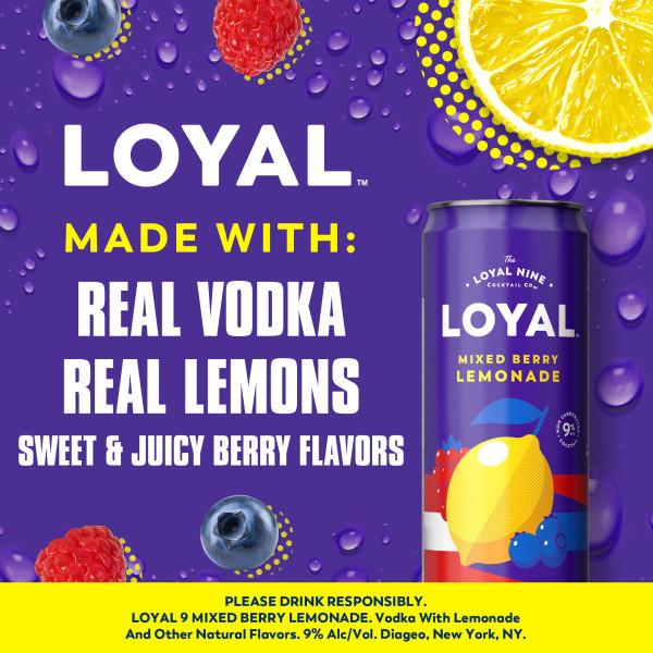 LOYAL 9 MIXED BERRY LEMONADE COCKTAIL