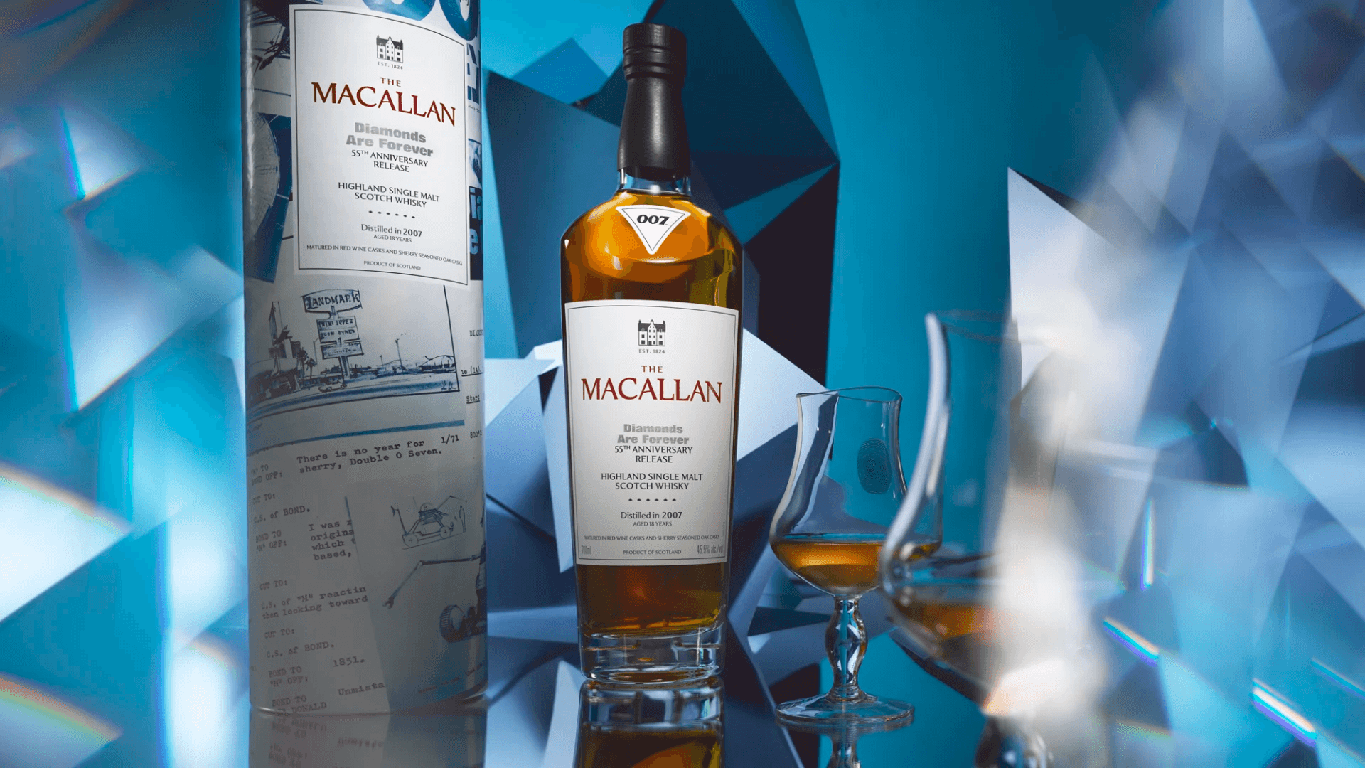THE MACALLAN DIAMONDS ARE FOREVER 55TH ANNIVERSARY RELEASE SINGLE MALT SCOTCH WHISKY
