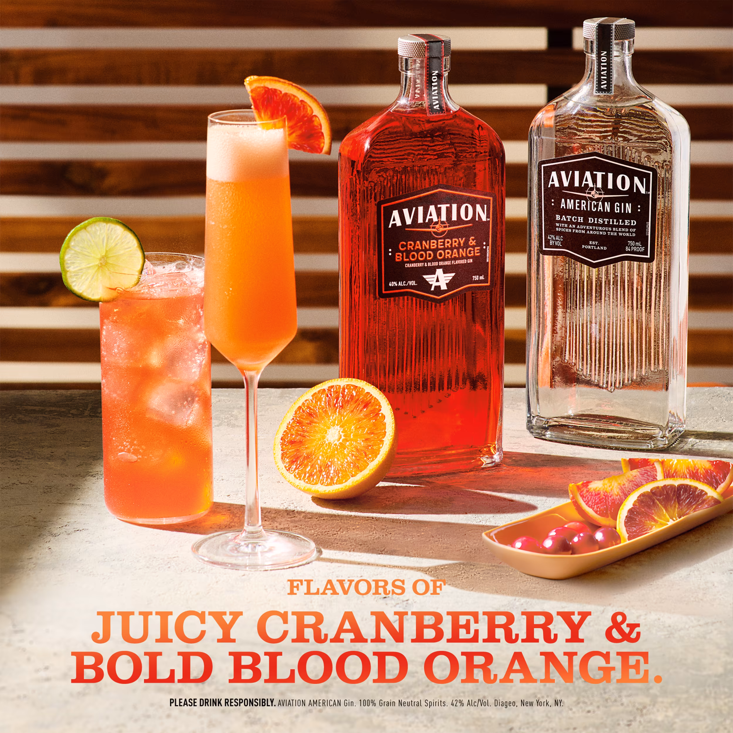 AVIATION CRANBERRY & BLOOD ORANGE FLAVORED GIN