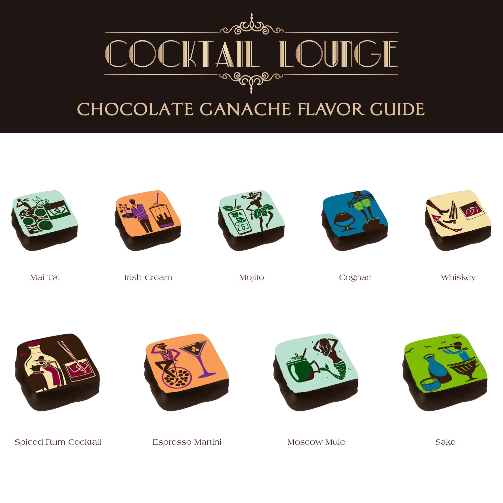 MARIEBELLE COCKTAIL LOUNGE ALCOHOL-INFUSED CHOCOLATE GANACHE
