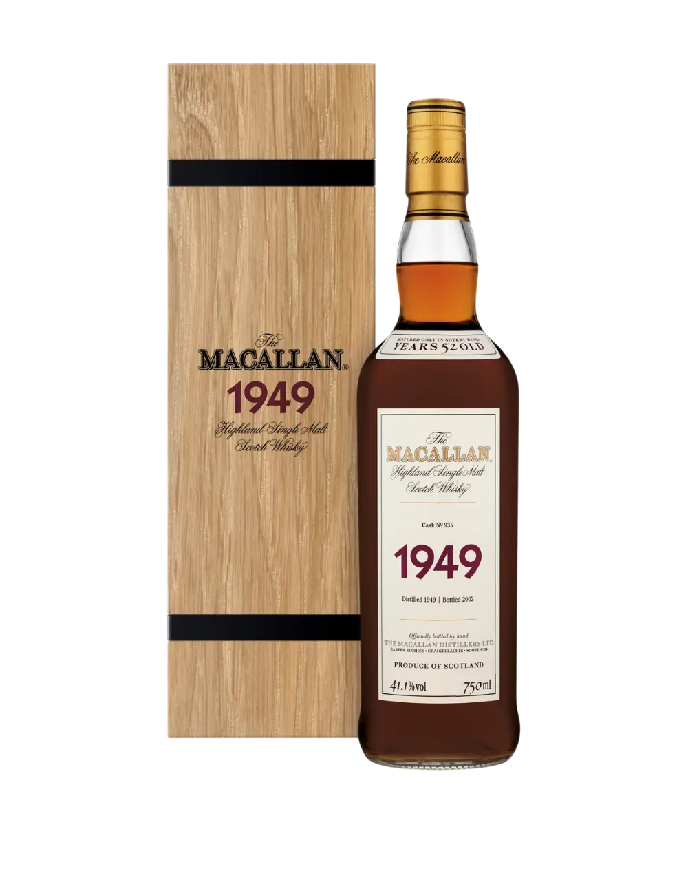 The Macallan Fine & Rare Scotch Single Malt Whiskey 1949 Cask #935