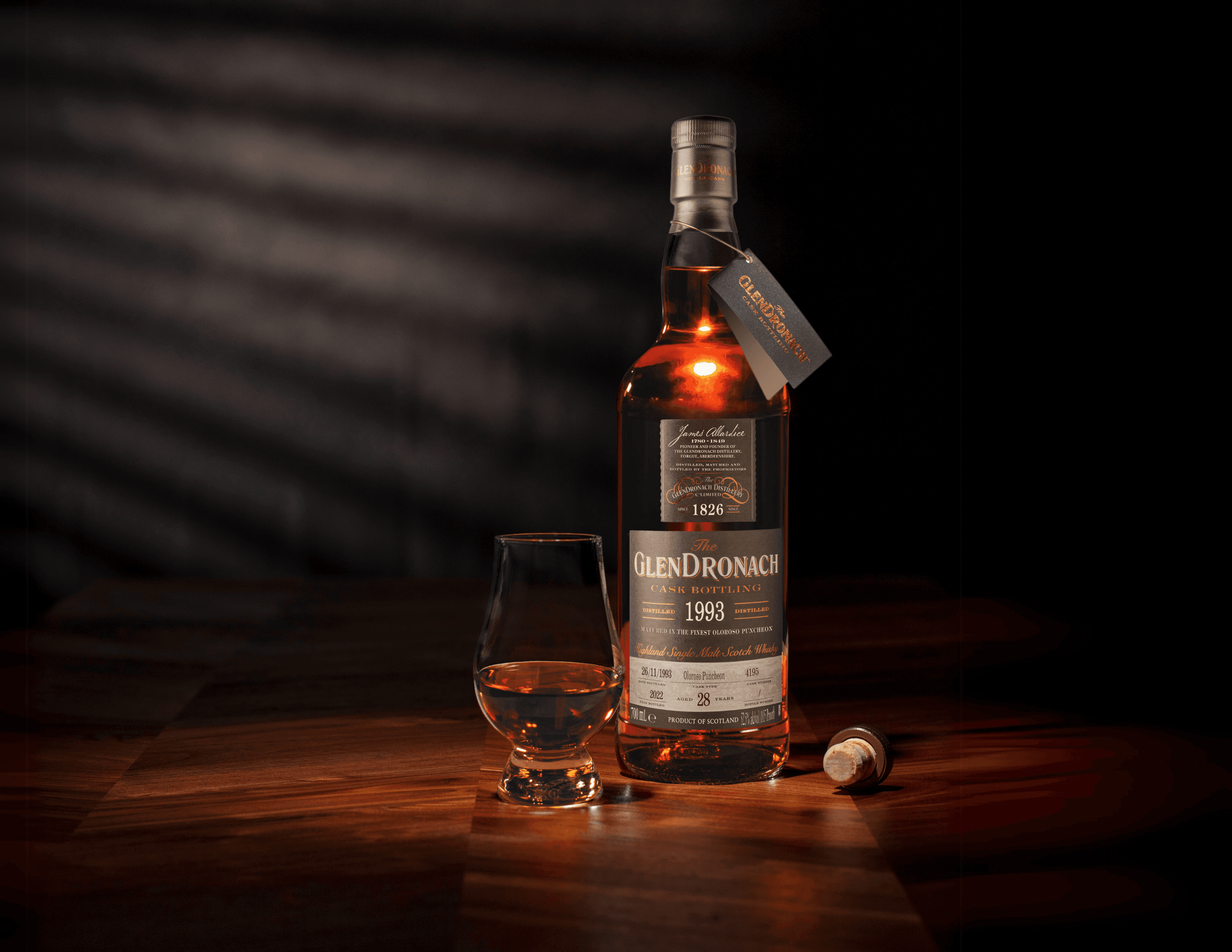 GLENDRONACH 28 YEAR OLD, 1993 CASK #4195 SINGLE MALT SCOTCH WHISKY