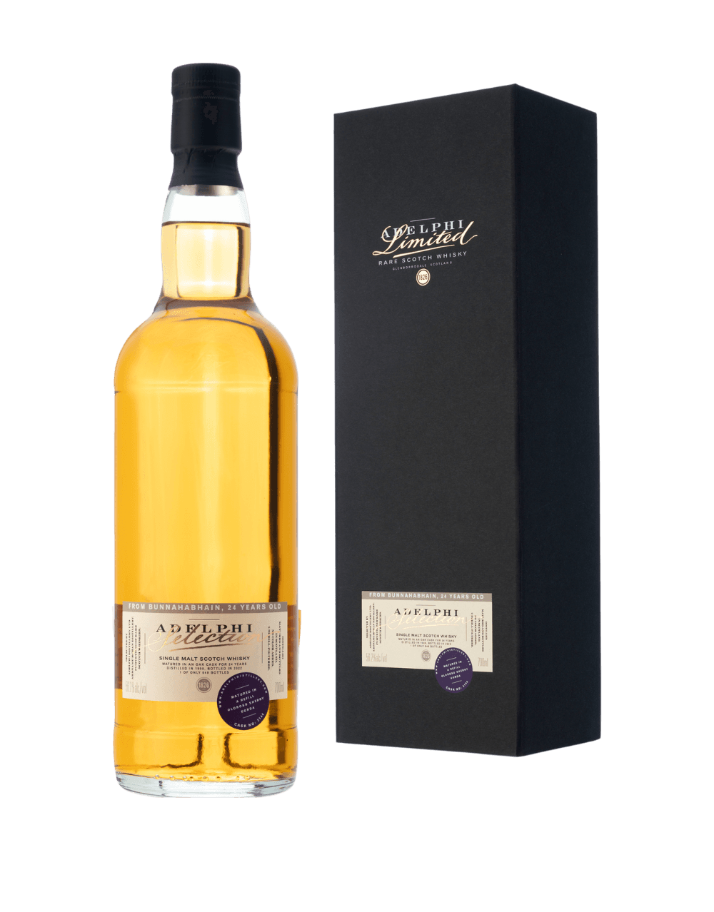 ADELPHI 24 YEAR OLD 1998 BUNNAHABHAIN CASK #2144