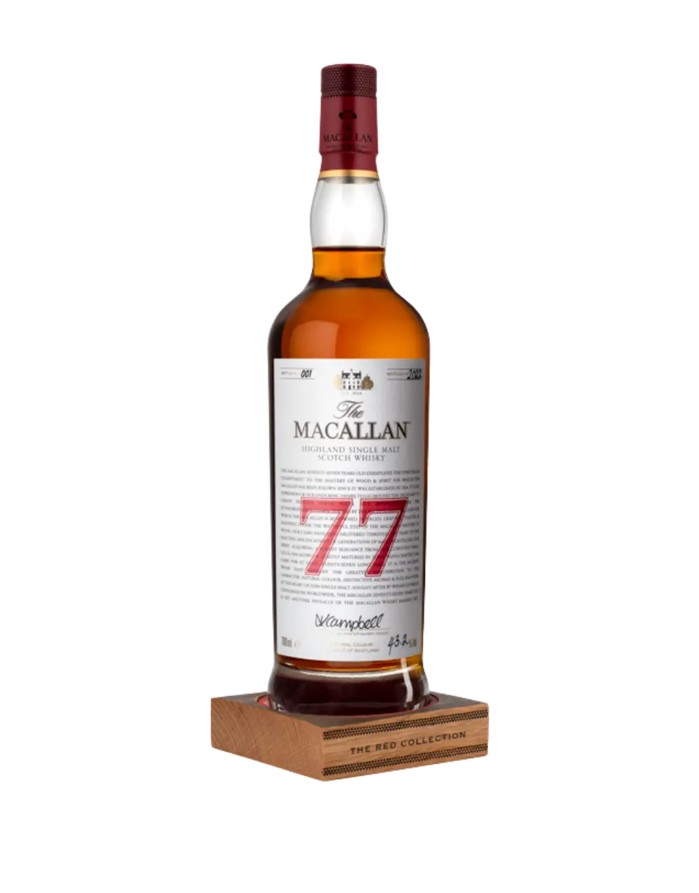 The Macallan Red Collection 77 Years Old