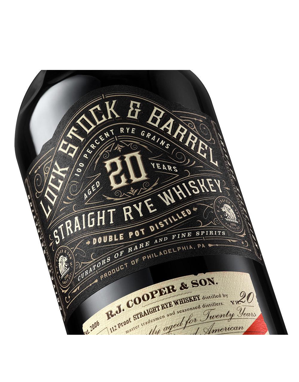 LOCK STOCK BARREL 20 YEAR STRAIGHT RYE WHISKEY