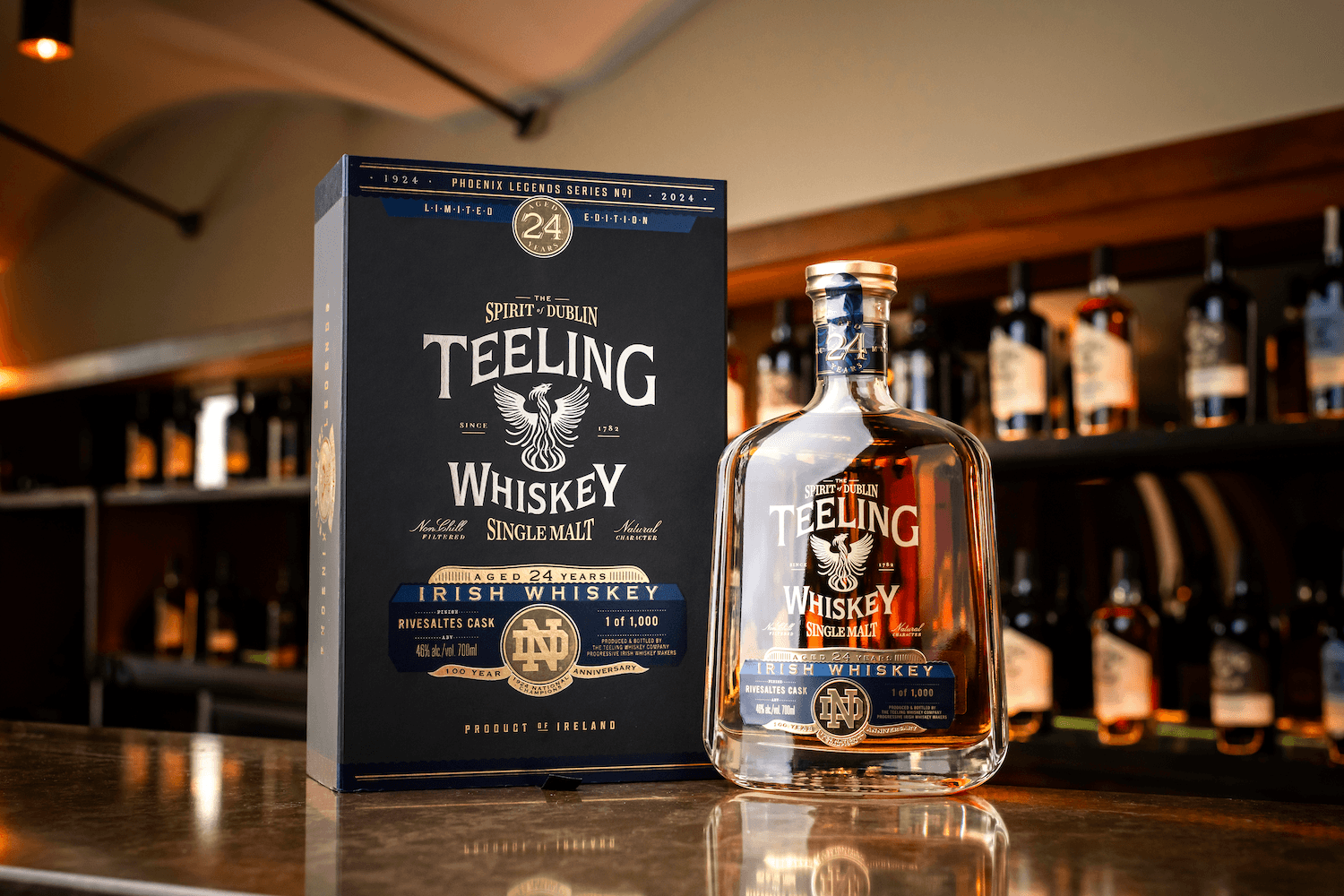 PHOENIX LEGENDS TEELING IRISH WHISKEY SINGLE MALT 24 YEAR OLD