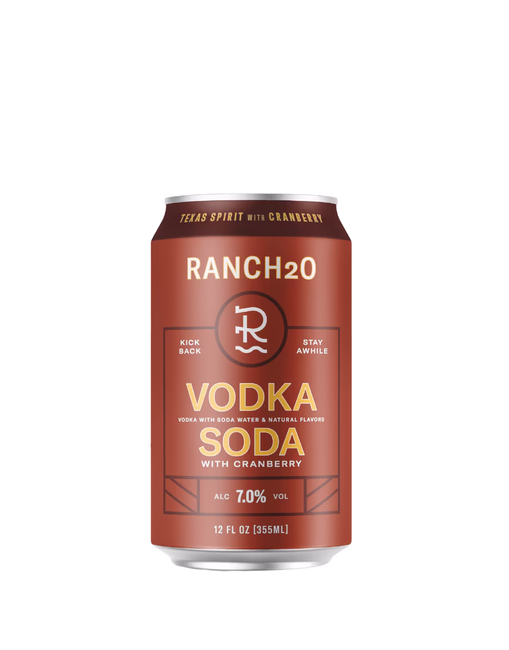 RANCH2O VODKA SODA WITH CRANBERRY