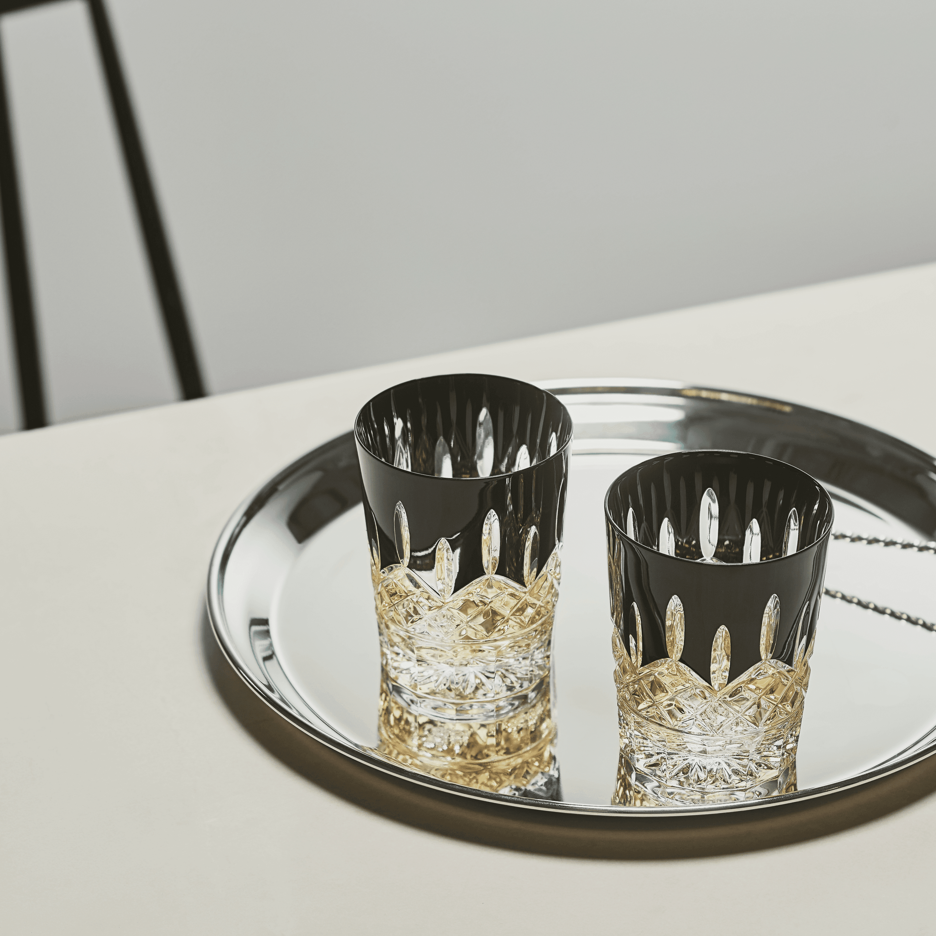 WATERFORD LISMORE BLACK TUMBLER