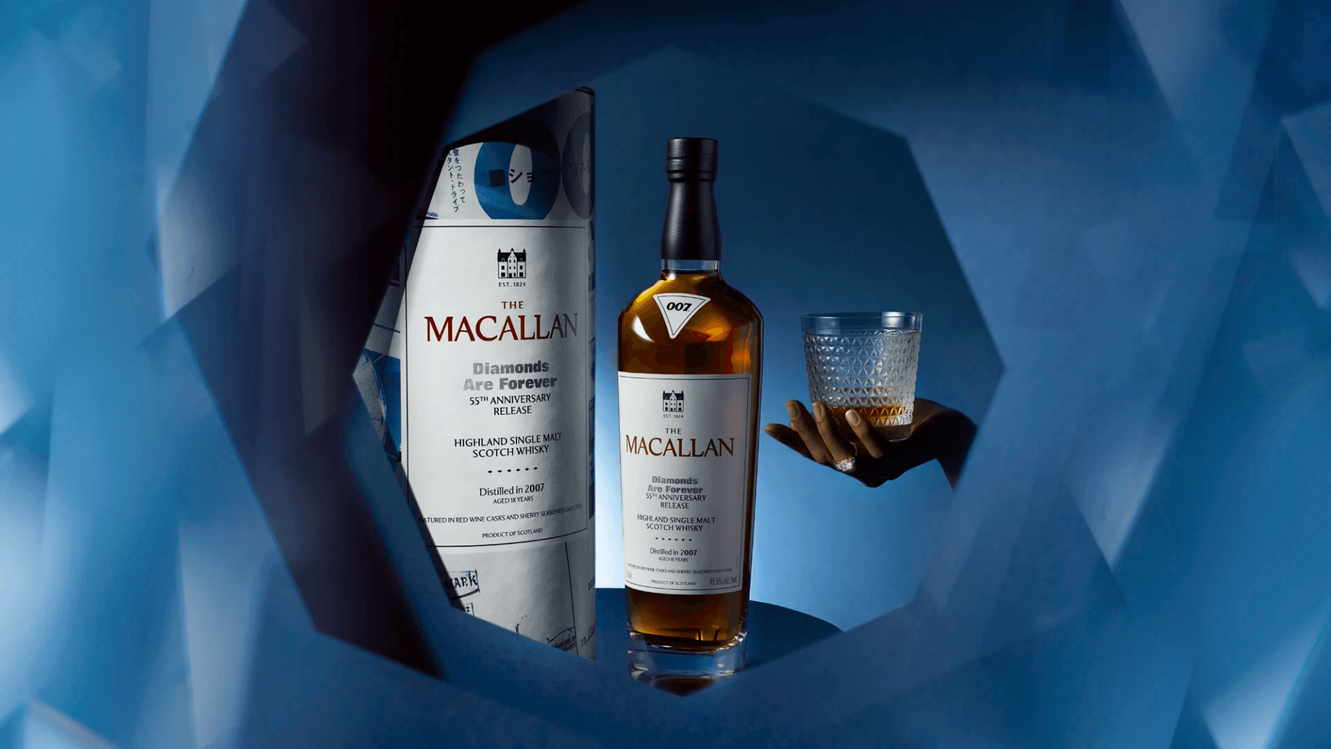THE MACALLAN DIAMONDS ARE FOREVER 55TH ANNIVERSARY RELEASE SINGLE MALT SCOTCH WHISKY