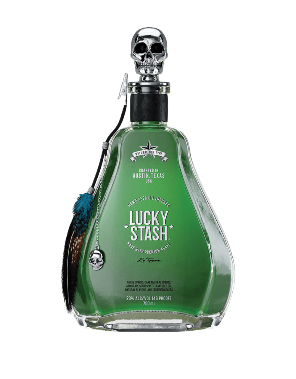 LUCKY STASH HEMP INFUSED TEQUILA WOODEN BOX EDITION