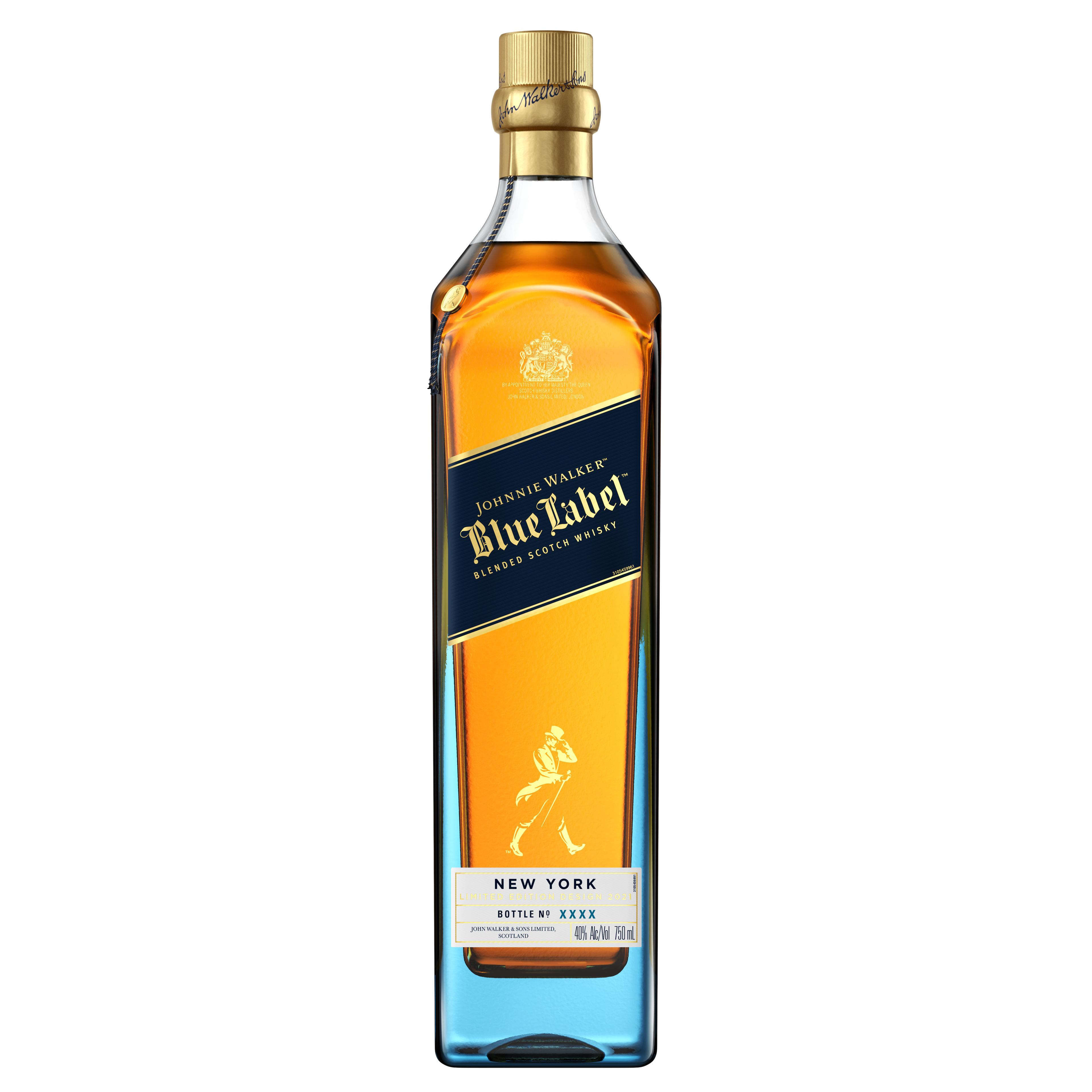 JOHNNIE WALKER BLUE LABEL BLENDED SCOTCH WHISKY, NEW YORK EDITION