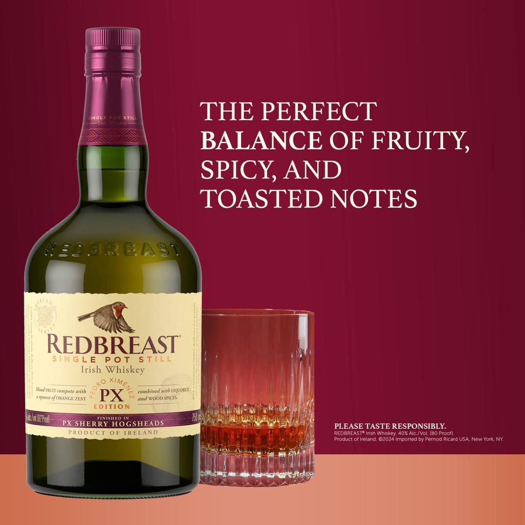REDBREAST IRISH SINGLE POT STILL WHISKEY PX SHERRY CASK EDITION