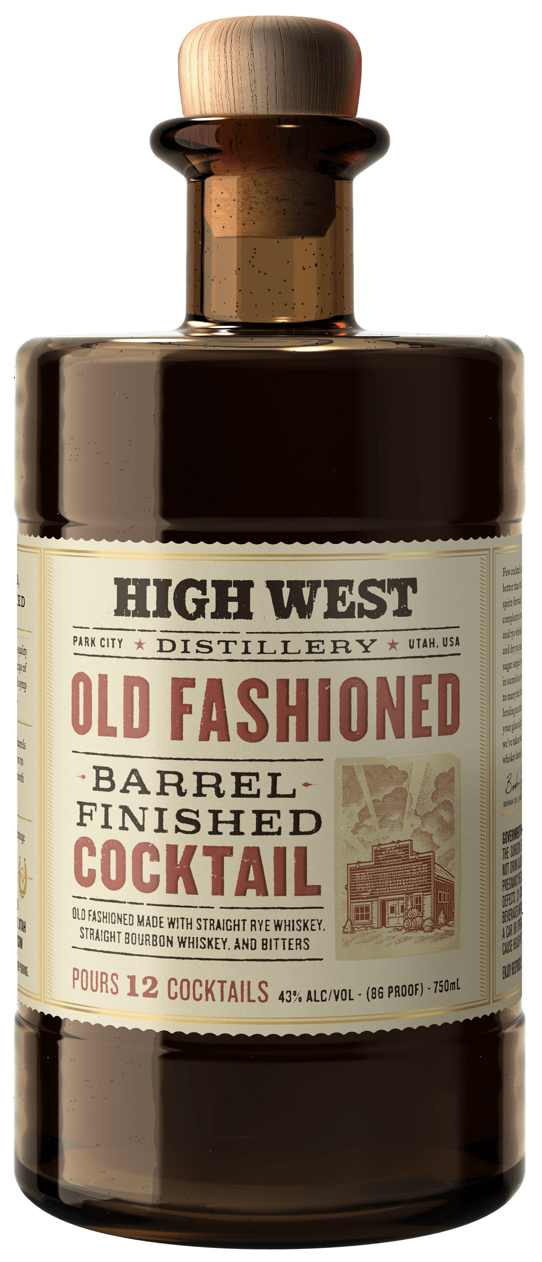 High West Old Fashioned Barrel Finished Cocktail Cocktails-other Other