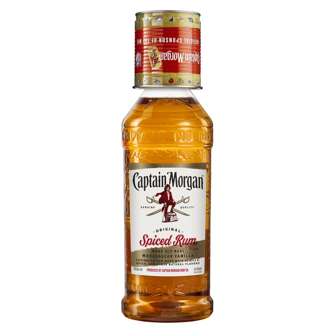Captain Morgan Original Spiced Rum With An Nfl Tin Cup