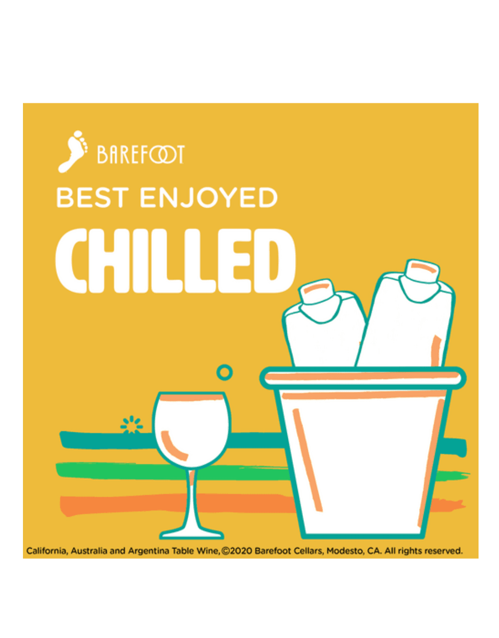 Barefoot-to-go Pinot Grigio White Wine Tetra