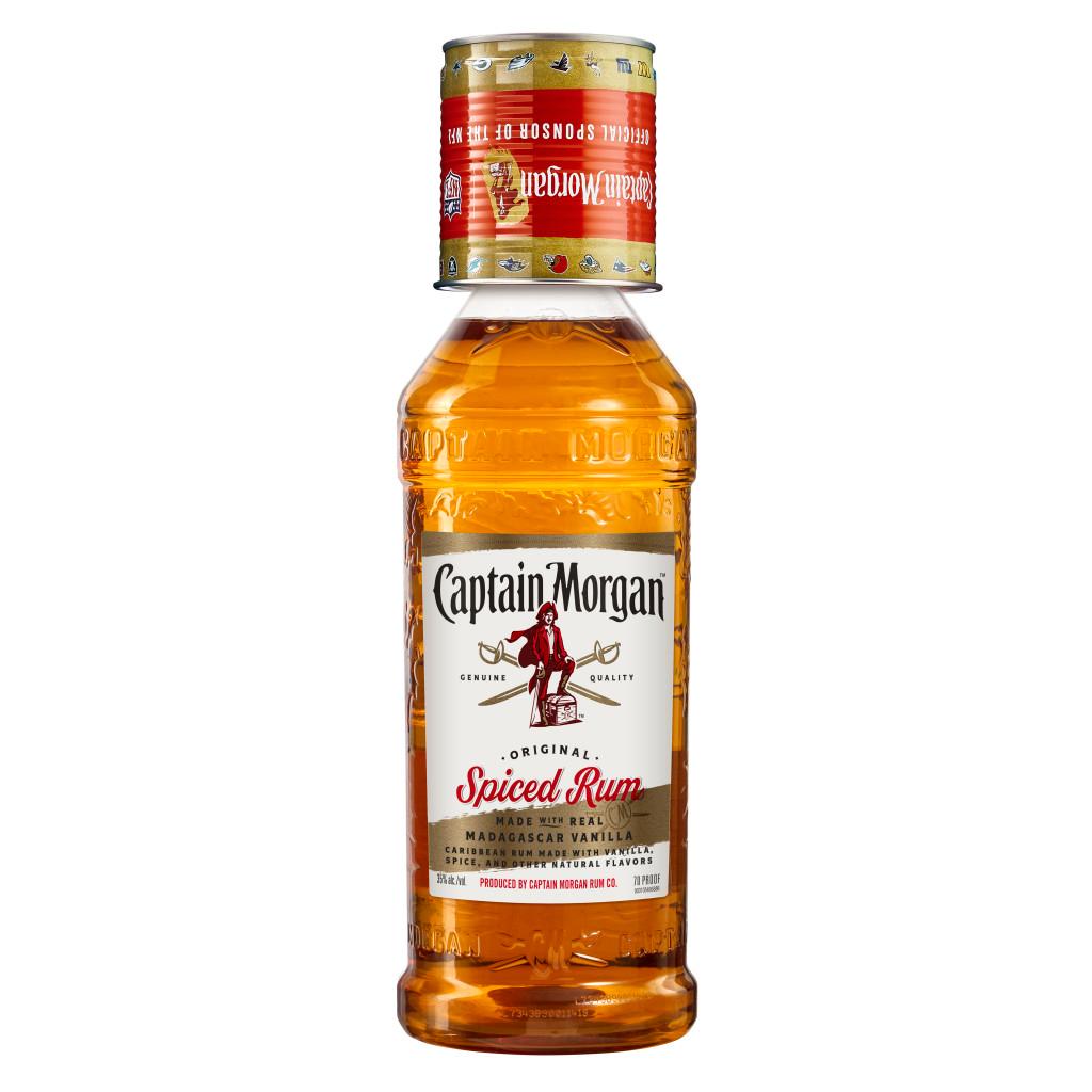 Captain Morgan Original Spiced Rum With An Nfl Tin Cup