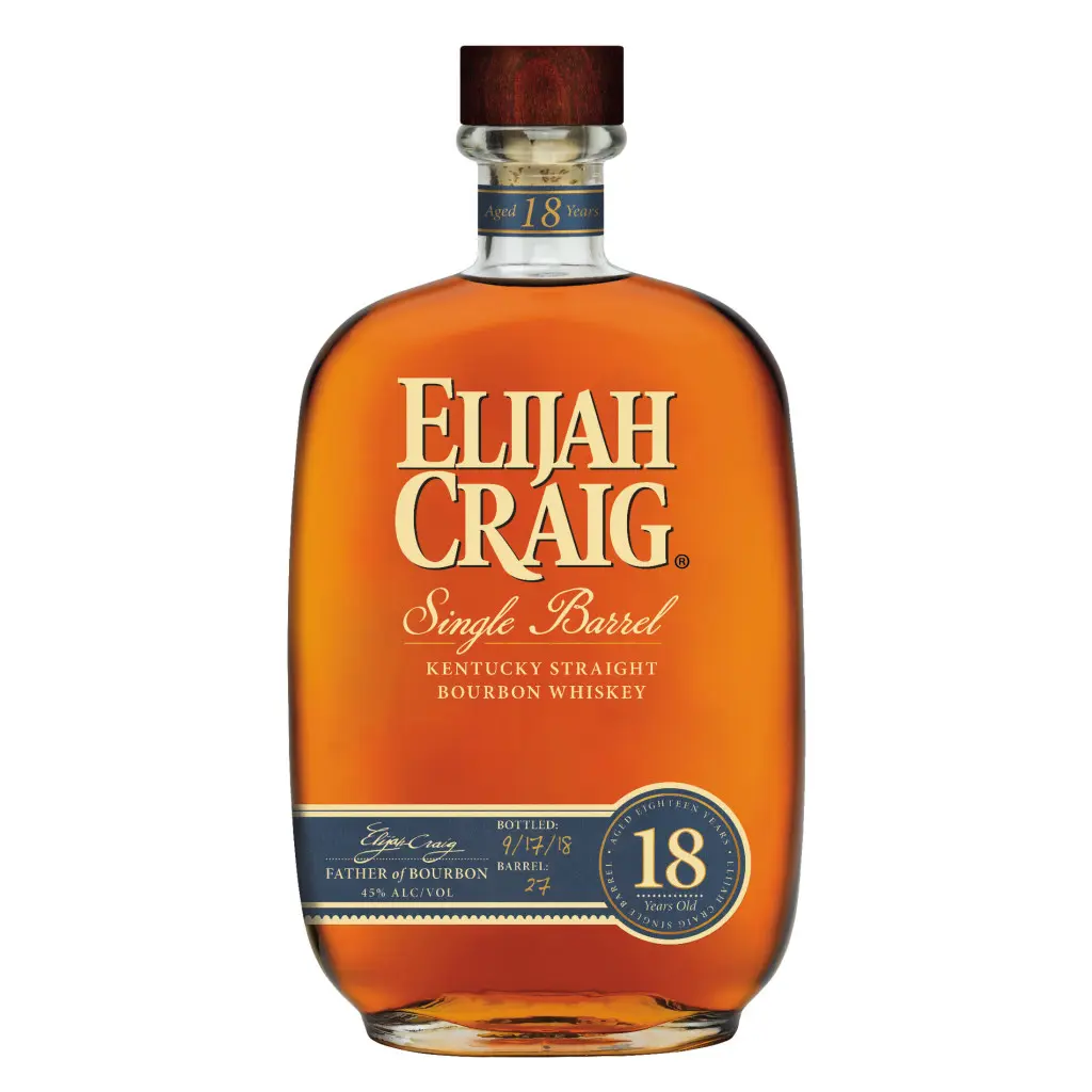 ELIJAH CRAIG SINGLE BARREL STRAIGHT BOURBON AGED 18 YR