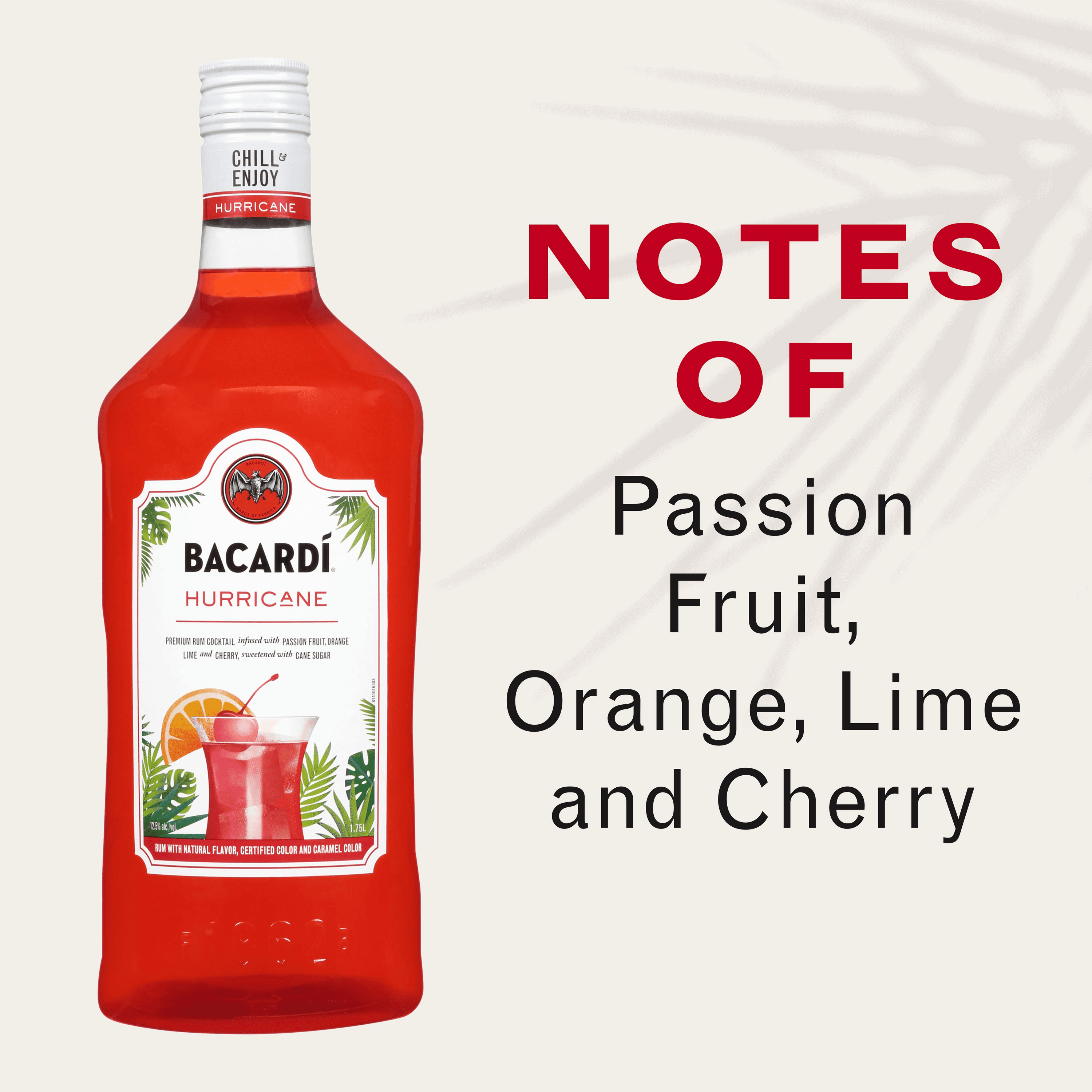 BACARDÍ HURRICANE PREMIUM RUM COCKTAIL