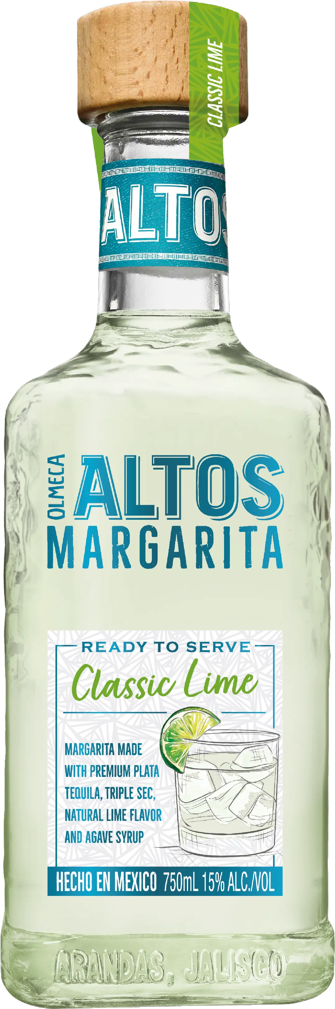 OLMECA ALTOS READY TO SERVE MARGARITA CLASSIC LIME