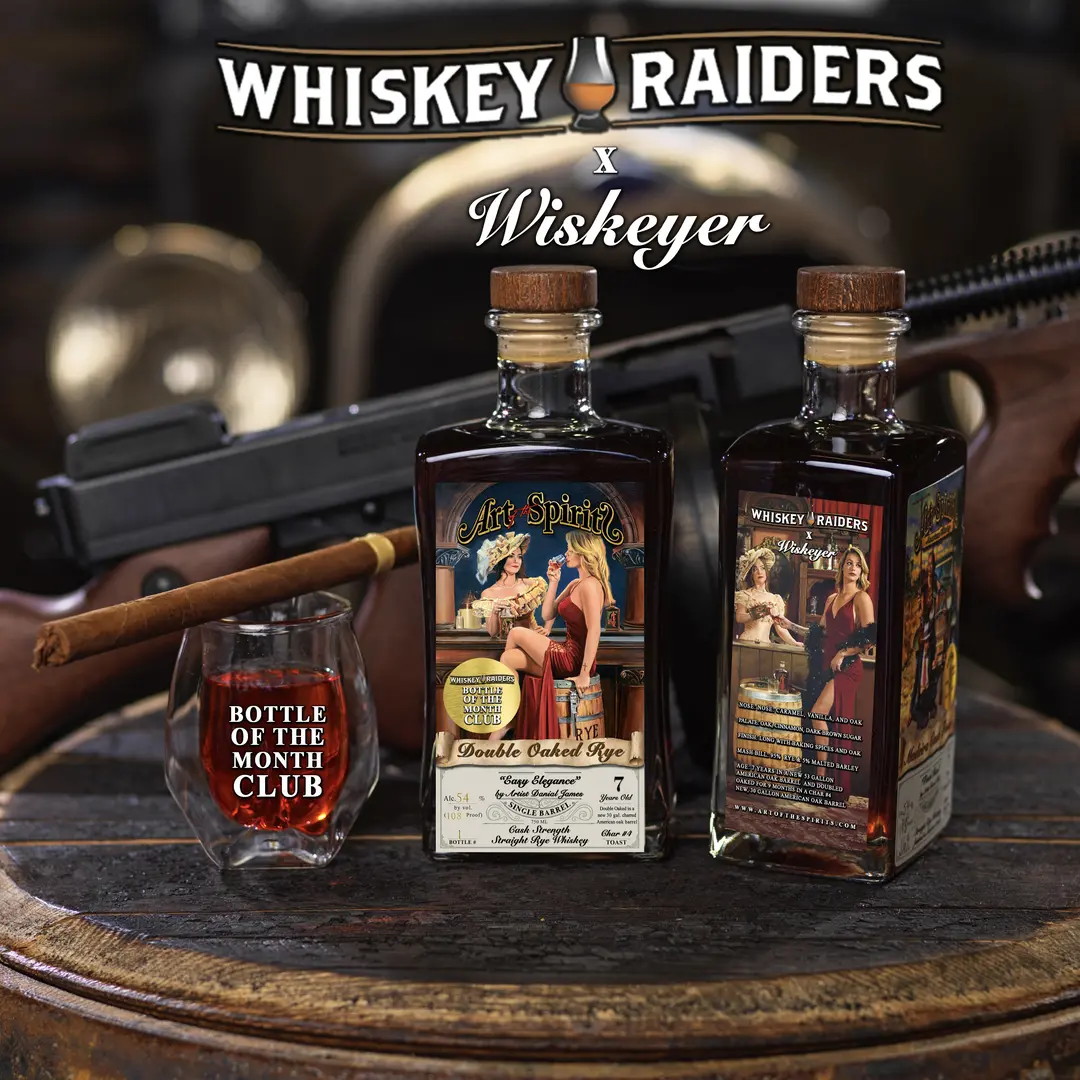 ART OF THE SPIRITS WHISKEY RAIDERS DOUBLE OAKED CASK STRENGTH RYE