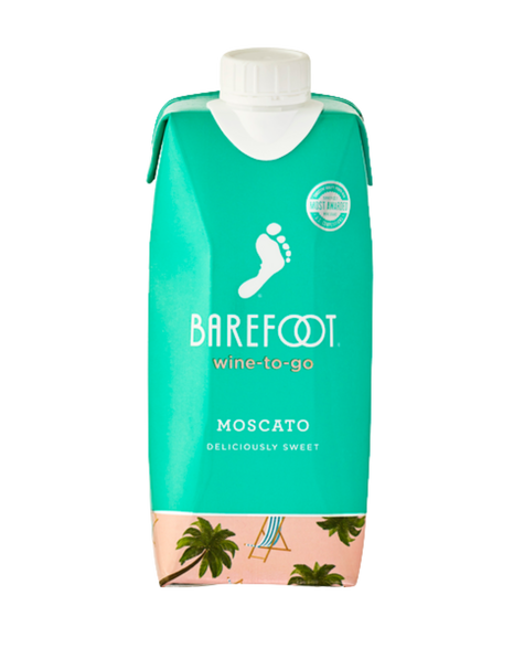 Barefoot-To-Go Moscato White Wine Tetra, , main_image