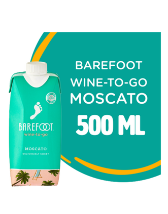 Barefoot-To-Go Moscato White Wine Tetra, , main_image_2