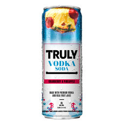 Truly Vodka Seltzer Pineapple Cranberry, , main_image