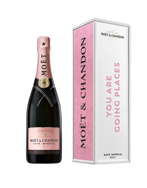 Moët Imperial Rosé Metal Milestones Giftbox "You Are Going Places" - Main