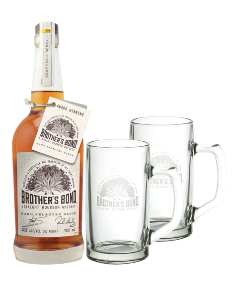 Brother's Bond Straight Bourbon Whiskey with Brother's Bond Cocktail Mugs, , main_image