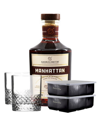 Barrelsmith Manhattan With Rolf Glass Diamond On The Rocks And Reservebar Square Ice Cube Tray - Main
