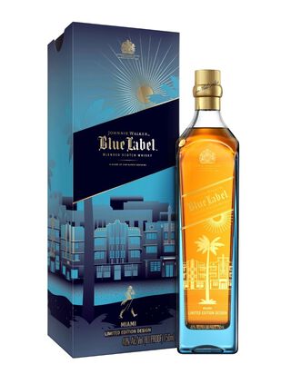 Johnnie Walker Blue Label Blended Scotch Whisky, Miami Edition - Main