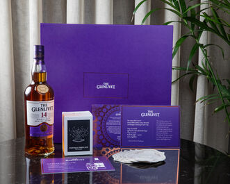 The Glenlivet Single Malt Scotch Whisky 14 Year Old Brighten The Holidays Gift Set - Lifestyle