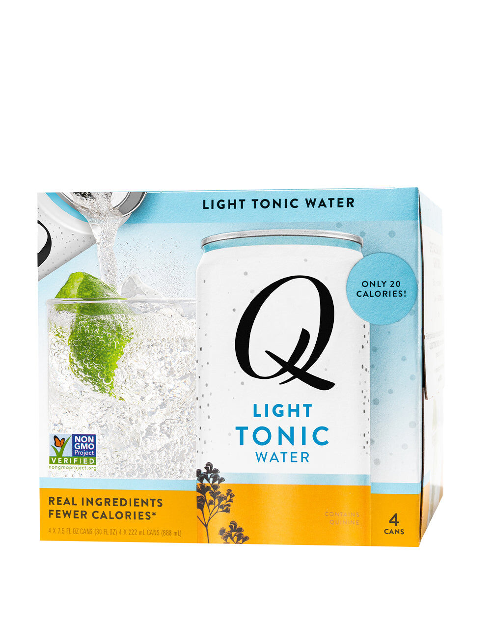Q Light Tonic 4 Pack Cans, , main_image